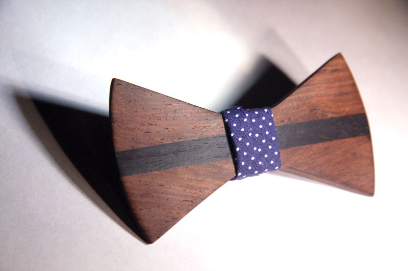 деревянная бабочка галстук
