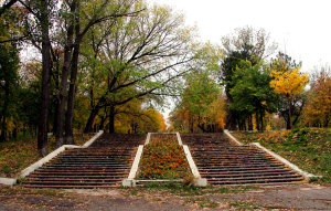 старый парк осенью