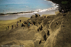 green sand beach