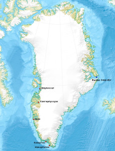 карта гренландии на русском языке