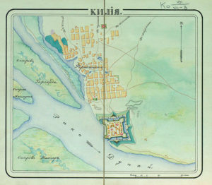 город килия крепость на старой карте
